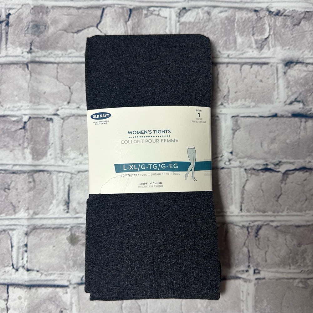EUC Old Navy Women's Tights NWT Size L/XL Dark Grey (Unopened)